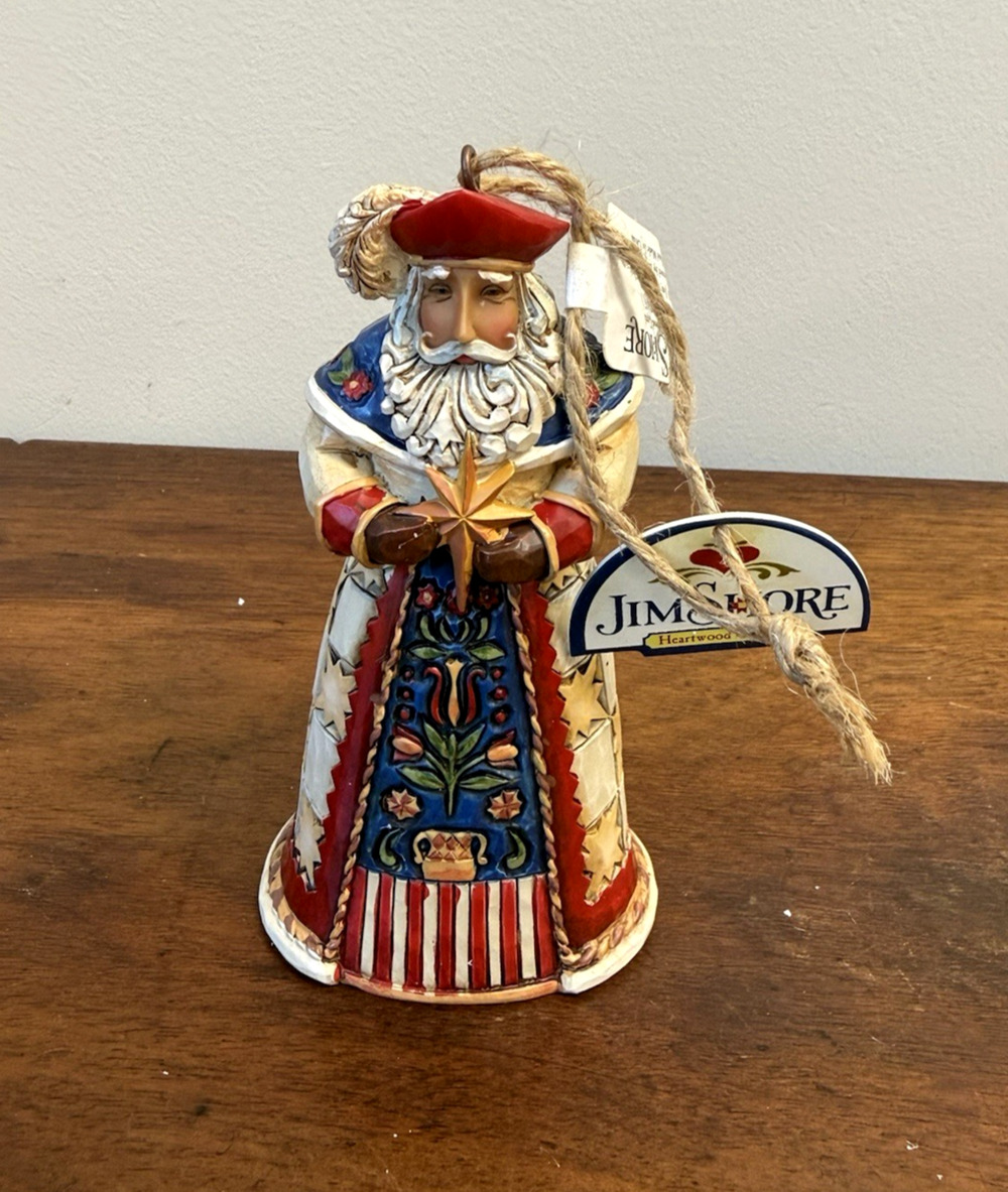 Jim Shore Polish Santa Ornament 4022945 Heartwood Creek 2011 NIB Poland 4.5"